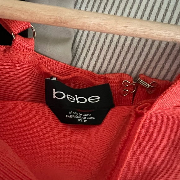 BEBE orange bandage dress with front and back cutouts - Picture 4 of 4